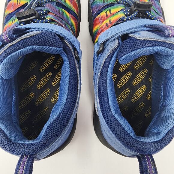 Keen Newport H2sho Sandals Unisex 3 Blue Rainbow Nylon Sport Closed Toe 1026186 - Picture 6 of 12